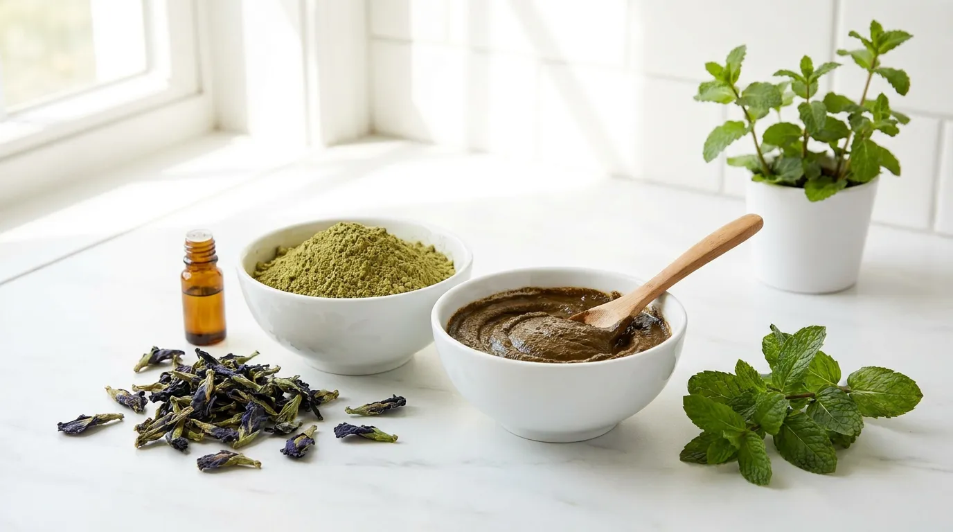 Henna w proszku i naturalne odcienie